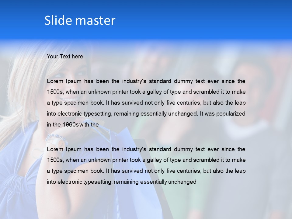 Friends Beautiful Girl PowerPoint Template