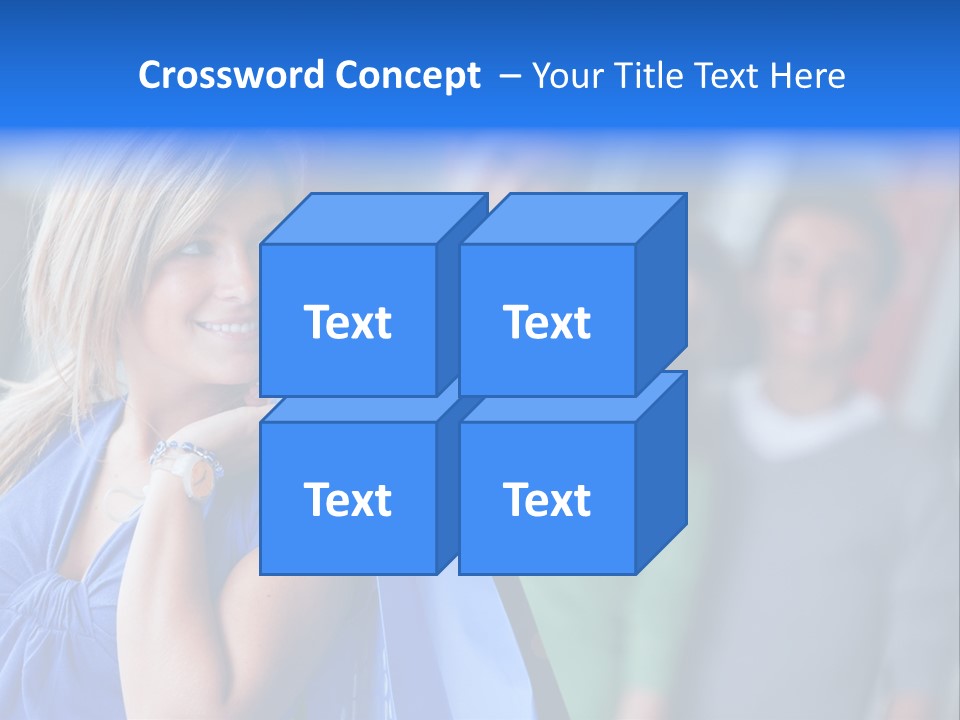 Friends Beautiful Girl PowerPoint Template