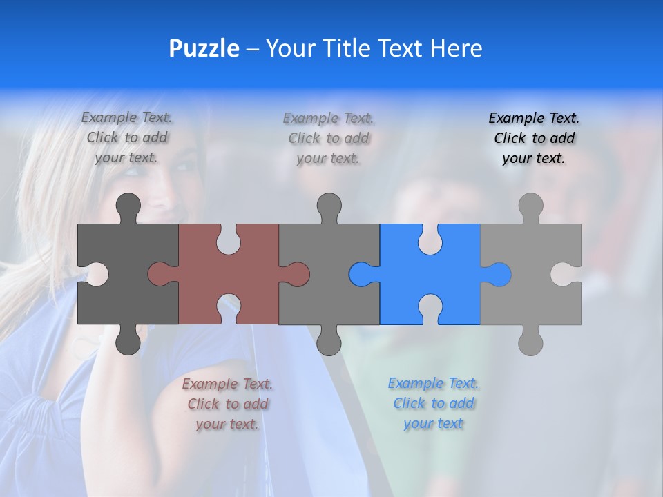 Friends Beautiful Girl PowerPoint Template