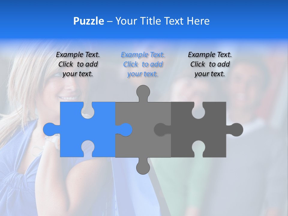 Friends Beautiful Girl PowerPoint Template