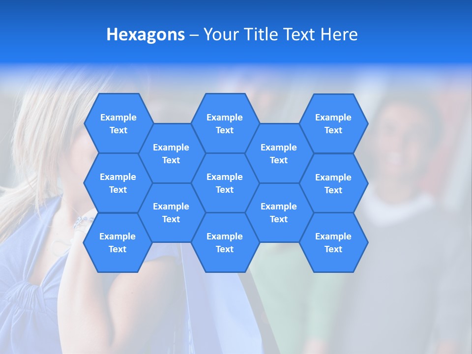 Friends Beautiful Girl PowerPoint Template