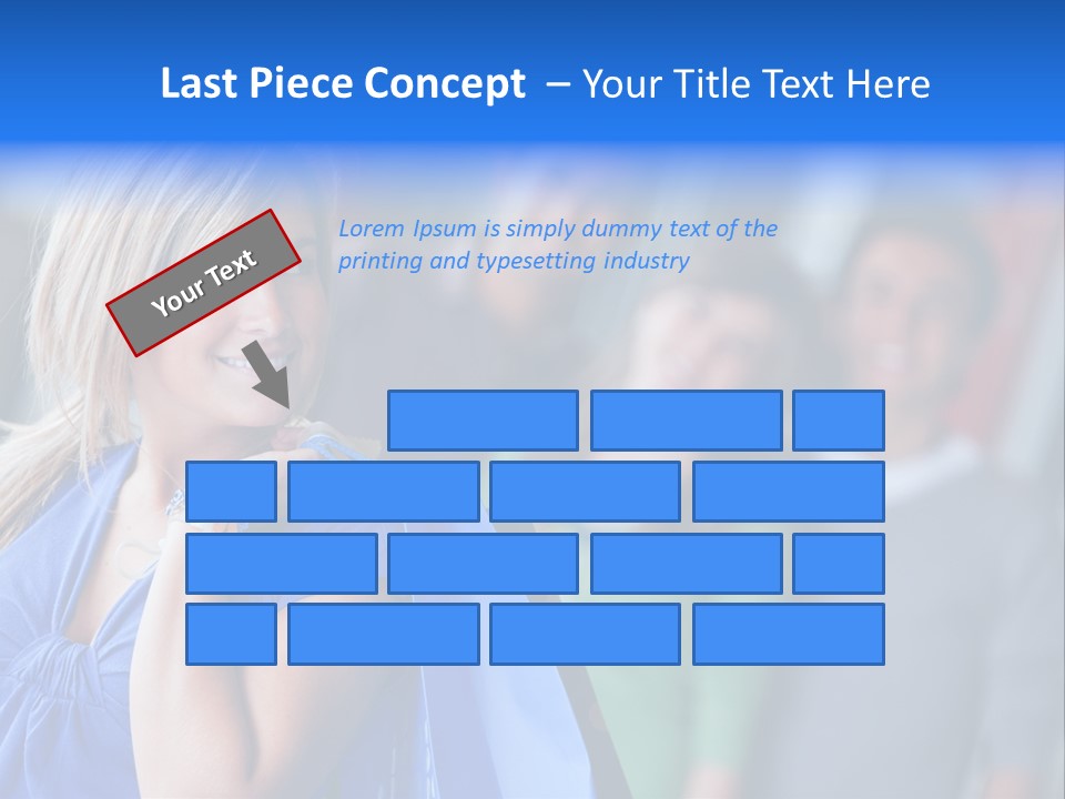 Friends Beautiful Girl PowerPoint Template