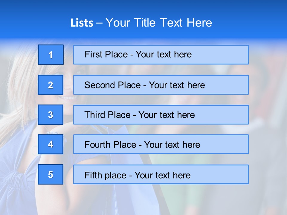 Friends Beautiful Girl PowerPoint Template