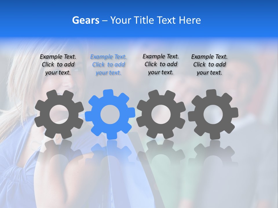 Friends Beautiful Girl PowerPoint Template