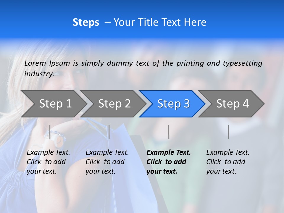 Friends Beautiful Girl PowerPoint Template