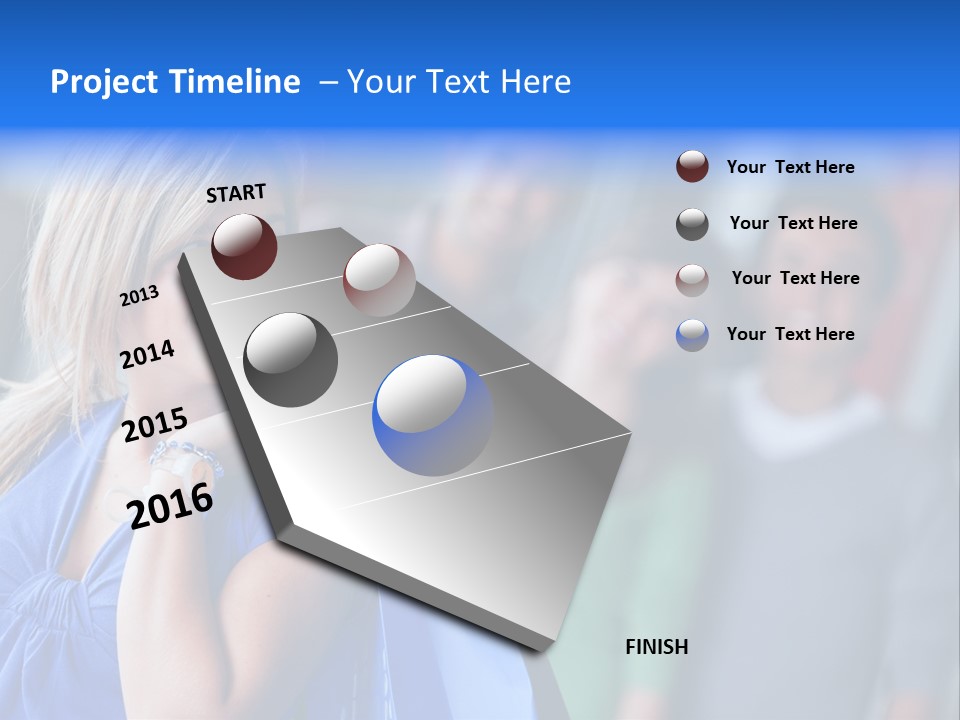 Friends Beautiful Girl PowerPoint Template