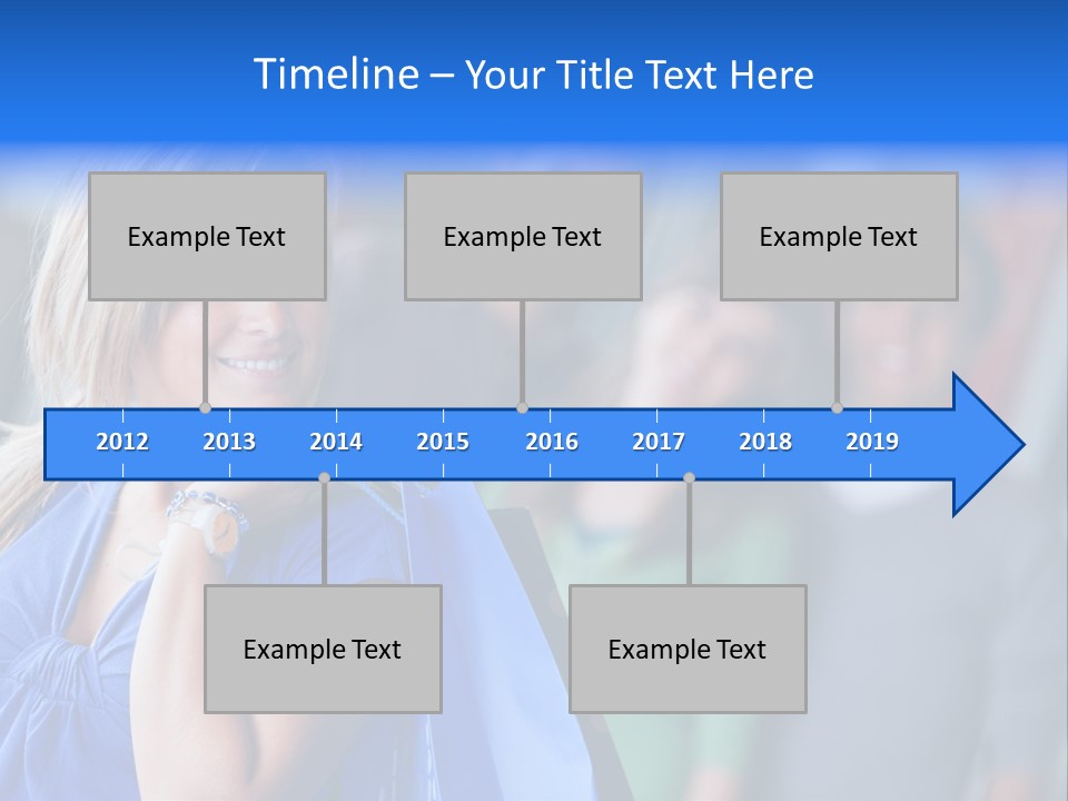 Friends Beautiful Girl PowerPoint Template