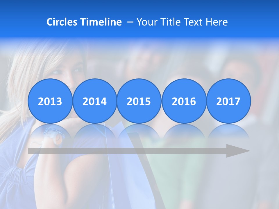 Friends Beautiful Girl PowerPoint Template