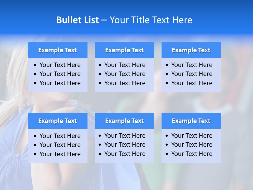 Friends Beautiful Girl PowerPoint Template