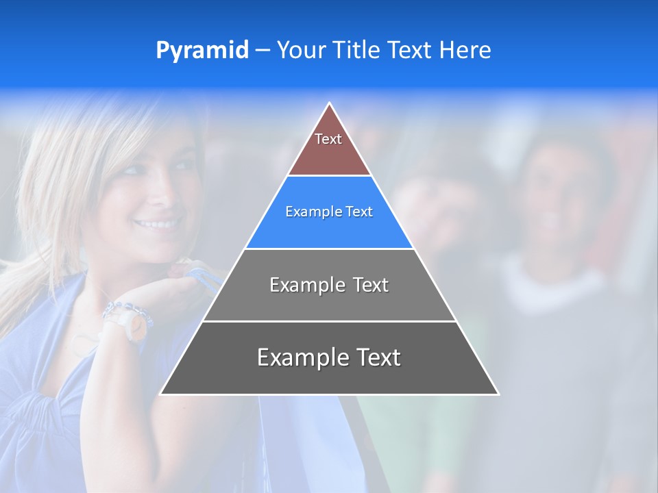 Friends Beautiful Girl PowerPoint Template