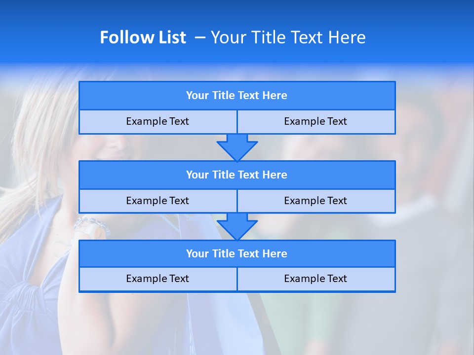 Friends Beautiful Girl PowerPoint Template