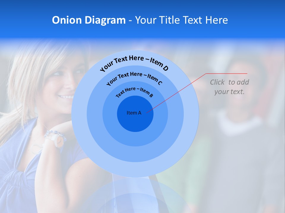 Friends Beautiful Girl PowerPoint Template