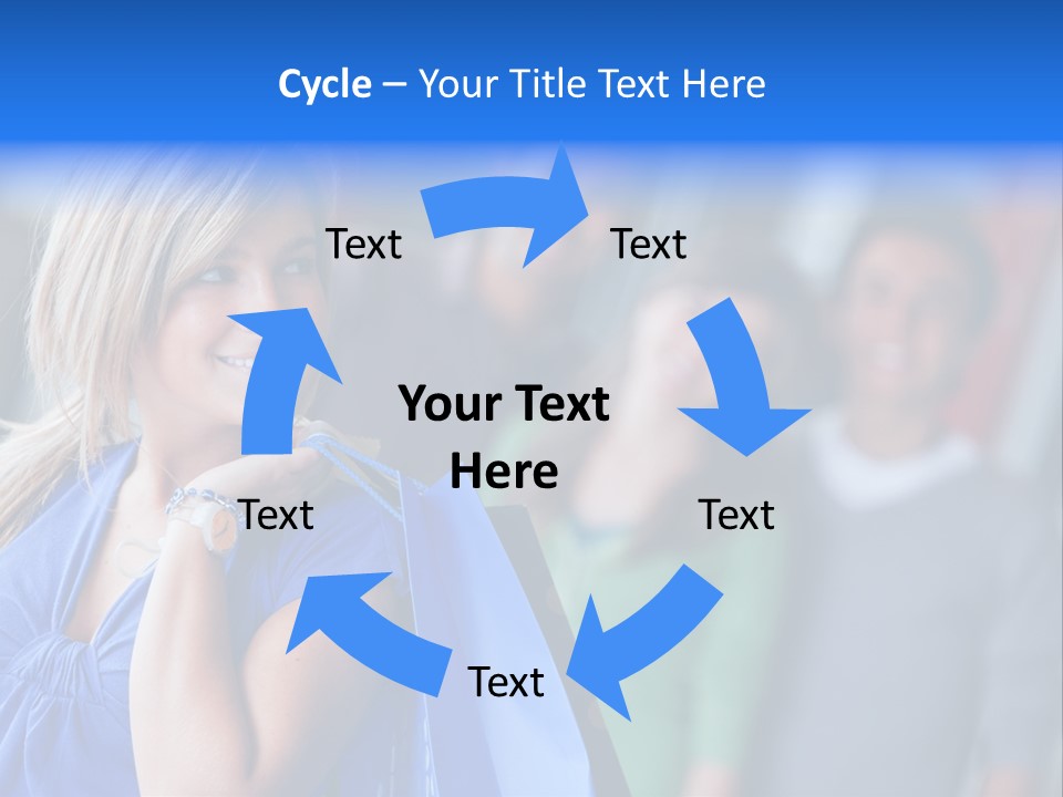 Friends Beautiful Girl PowerPoint Template