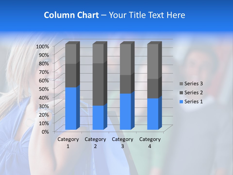 Friends Beautiful Girl PowerPoint Template