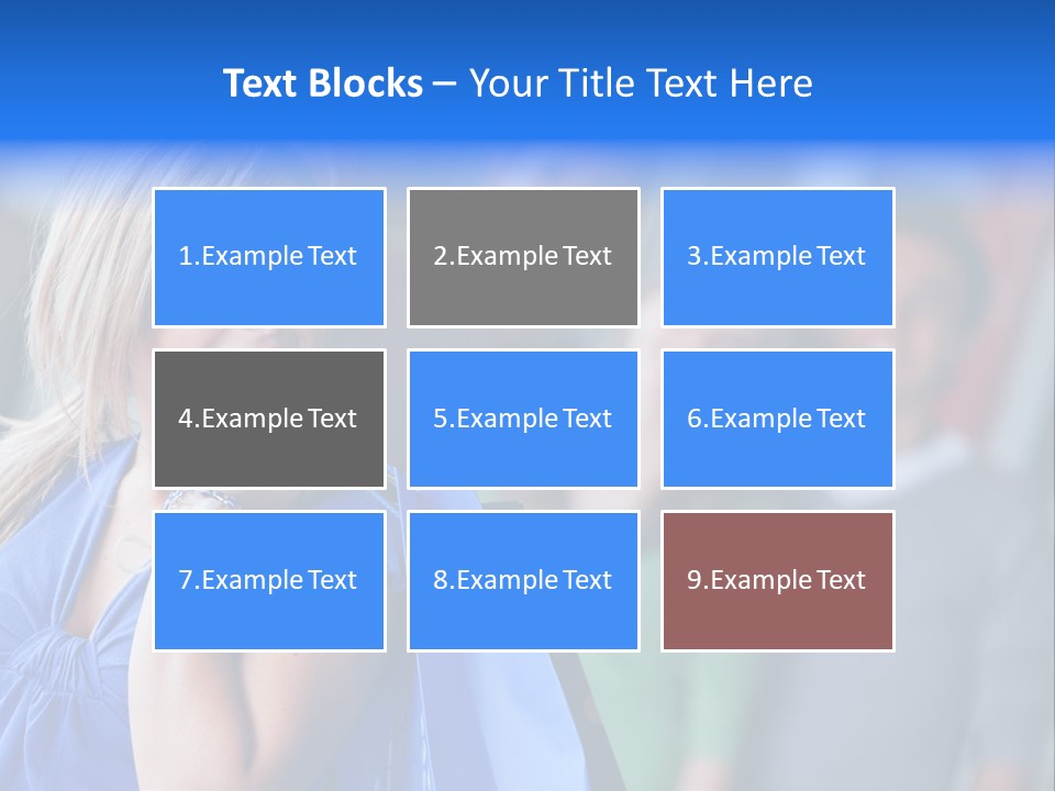 Friends Beautiful Girl PowerPoint Template