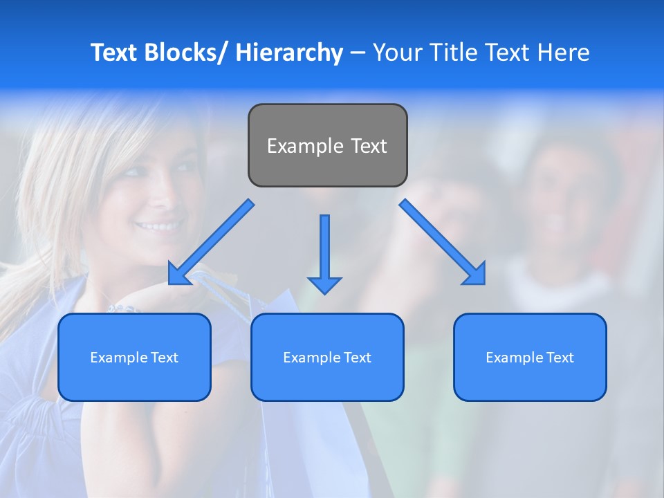 Friends Beautiful Girl PowerPoint Template