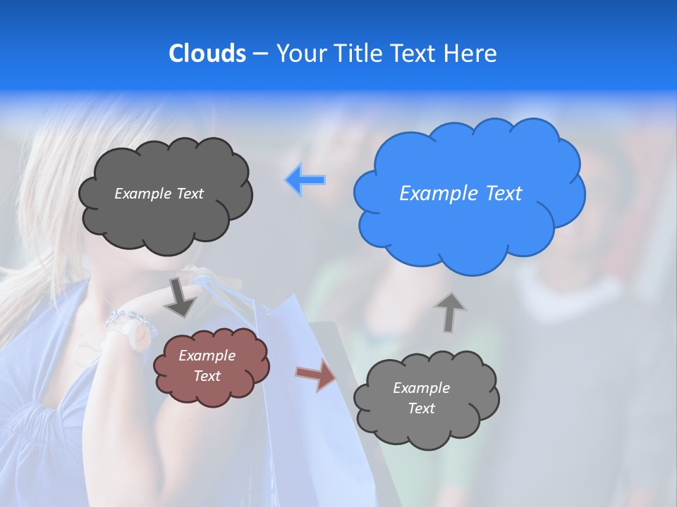 Friends Beautiful Girl PowerPoint Template