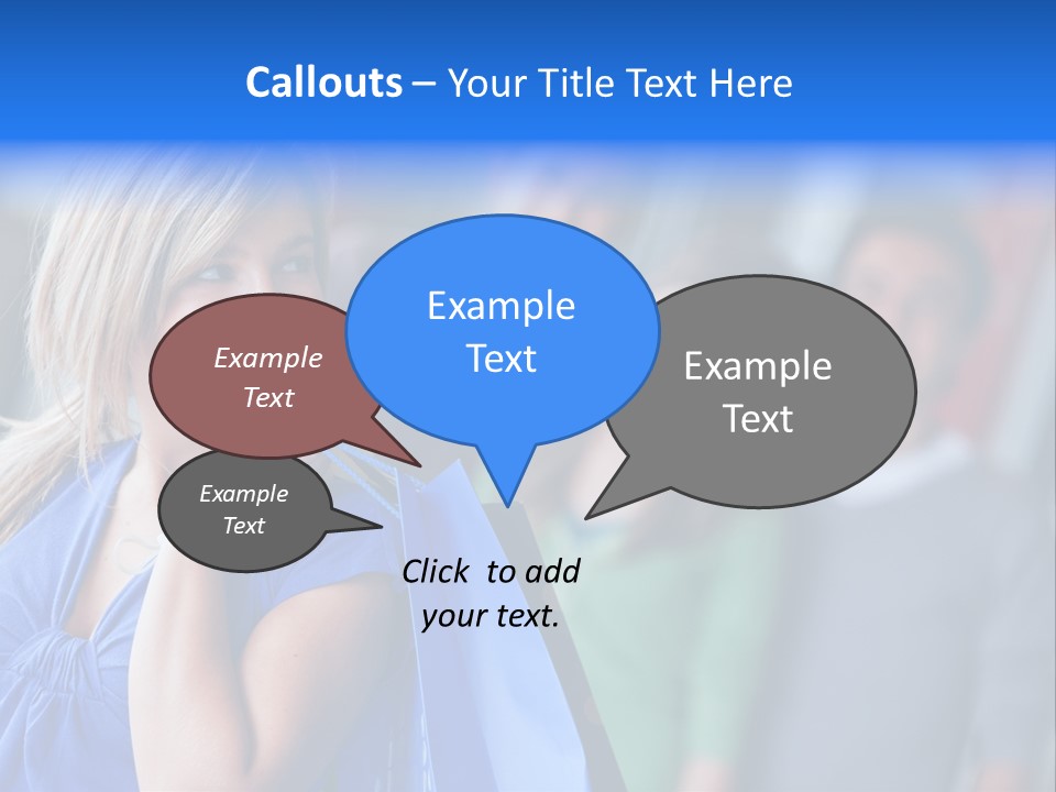 Friends Beautiful Girl PowerPoint Template