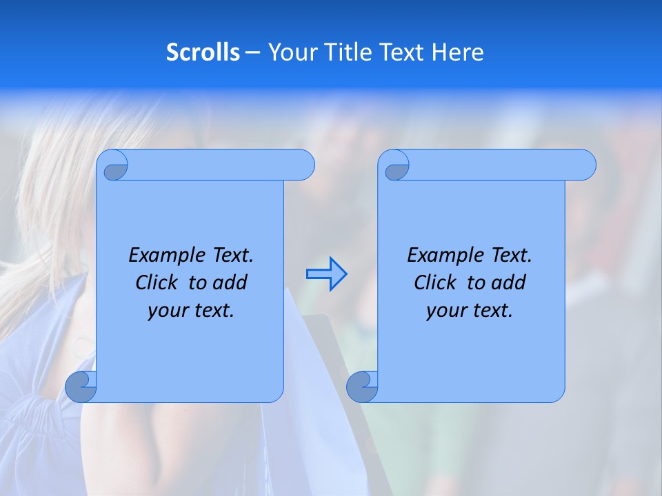 Friends Beautiful Girl PowerPoint Template