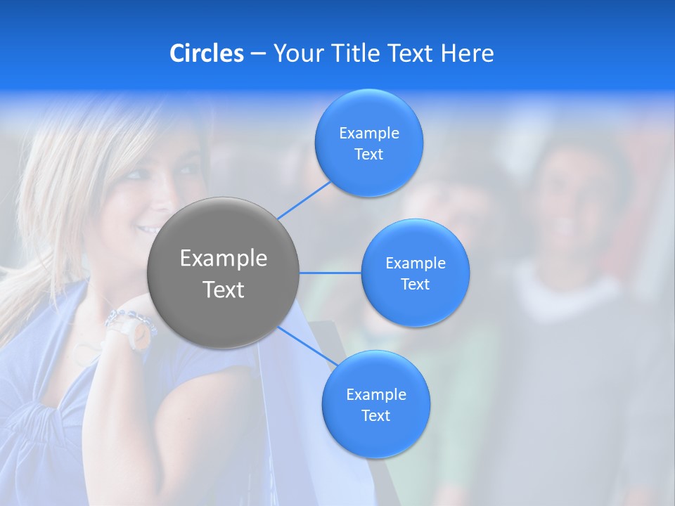 Friends Beautiful Girl PowerPoint Template