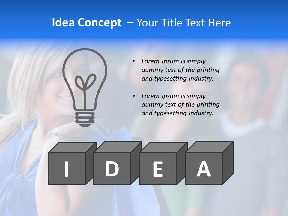 Friends Beautiful Girl PowerPoint Template