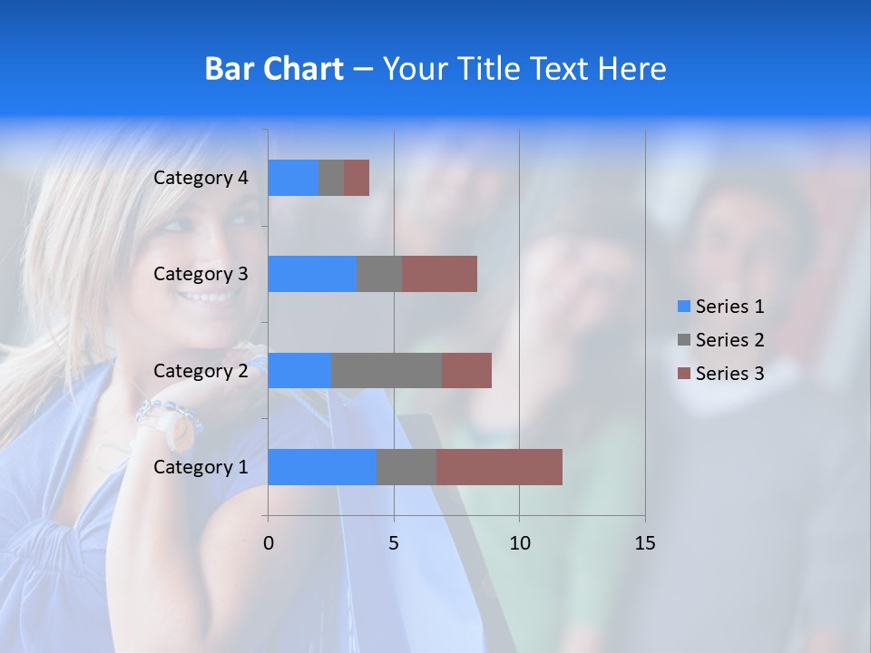 Friends Beautiful Girl PowerPoint Template