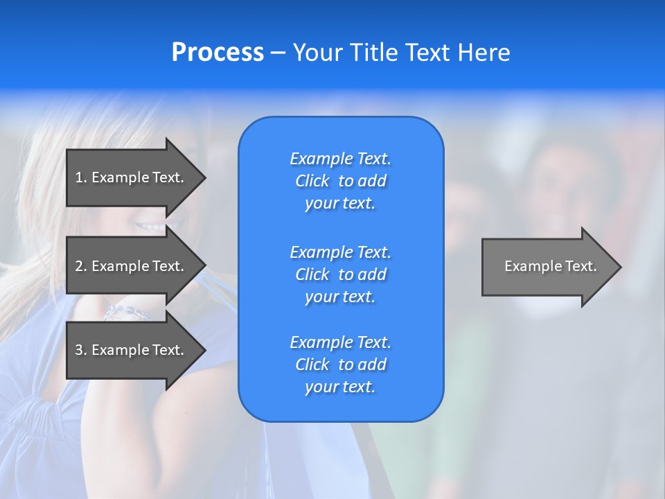 Friends Beautiful Girl PowerPoint Template
