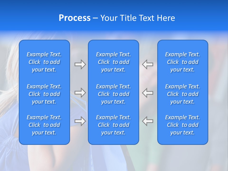 Friends Beautiful Girl PowerPoint Template