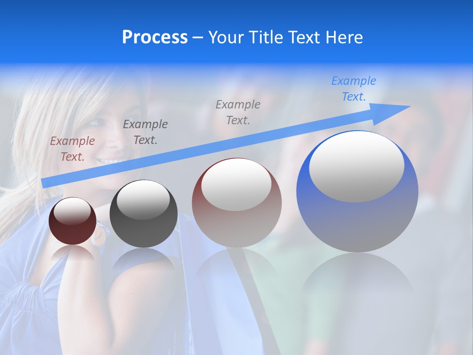 Friends Beautiful Girl PowerPoint Template