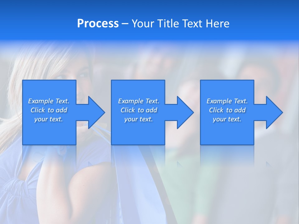 Friends Beautiful Girl PowerPoint Template