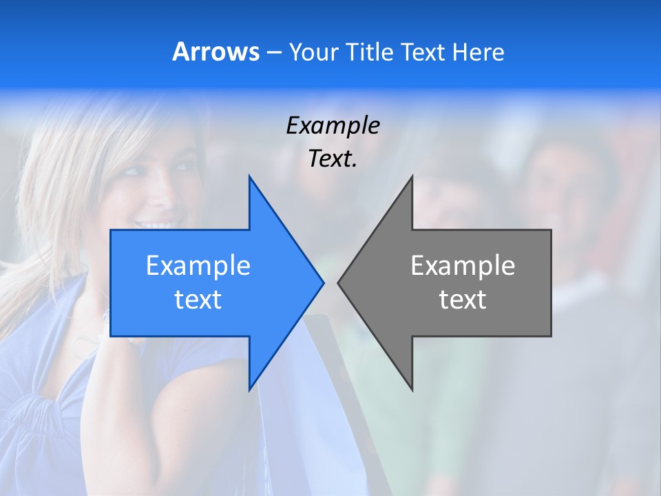 Friends Beautiful Girl PowerPoint Template