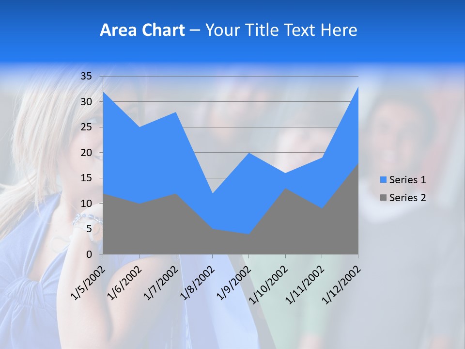 Friends Beautiful Girl PowerPoint Template