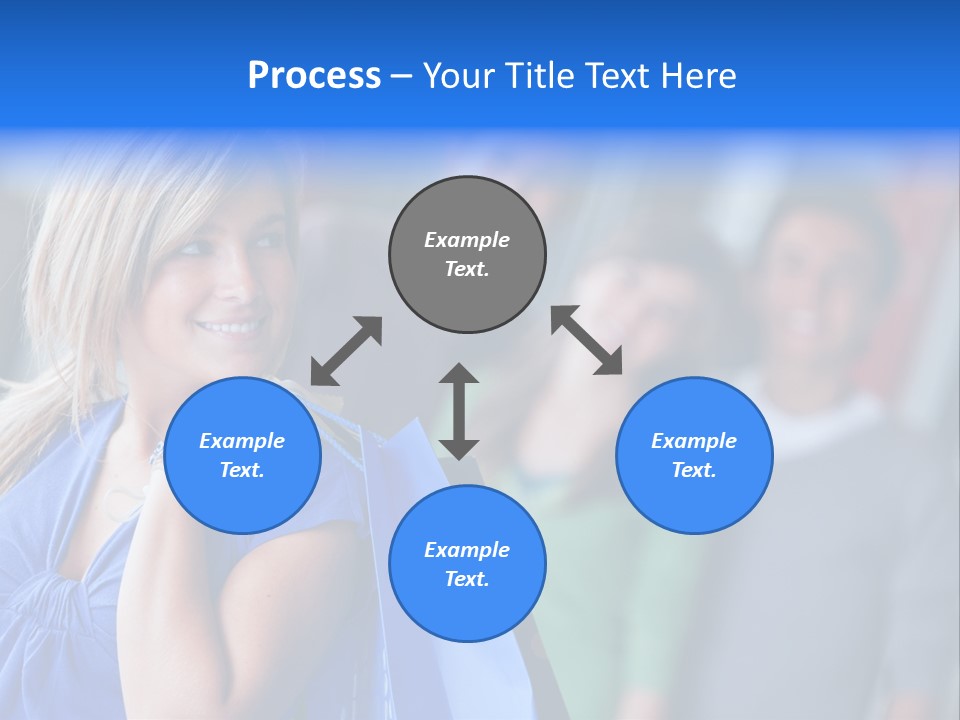 Friends Beautiful Girl PowerPoint Template