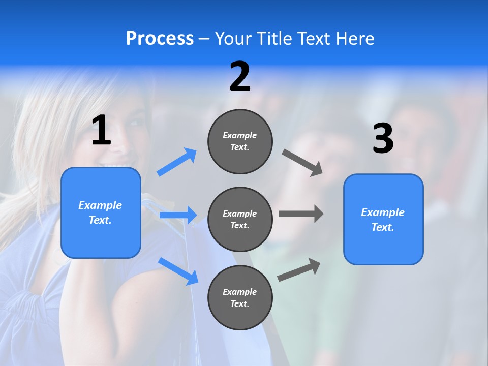 Friends Beautiful Girl PowerPoint Template