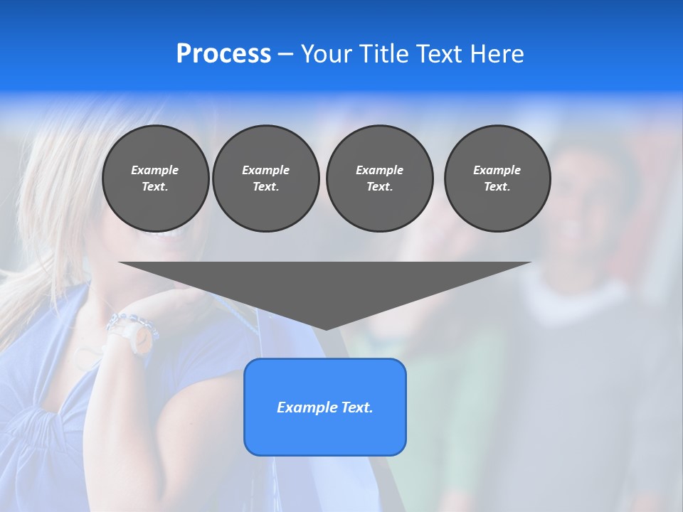 Friends Beautiful Girl PowerPoint Template