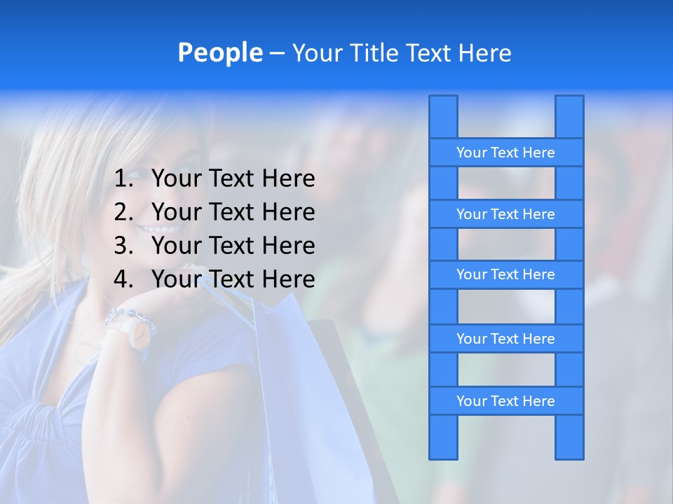 Friends Beautiful Girl PowerPoint Template