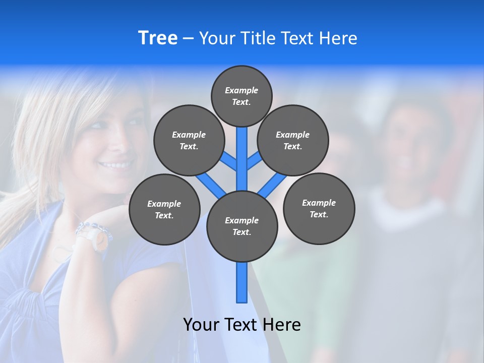 Friends Beautiful Girl PowerPoint Template