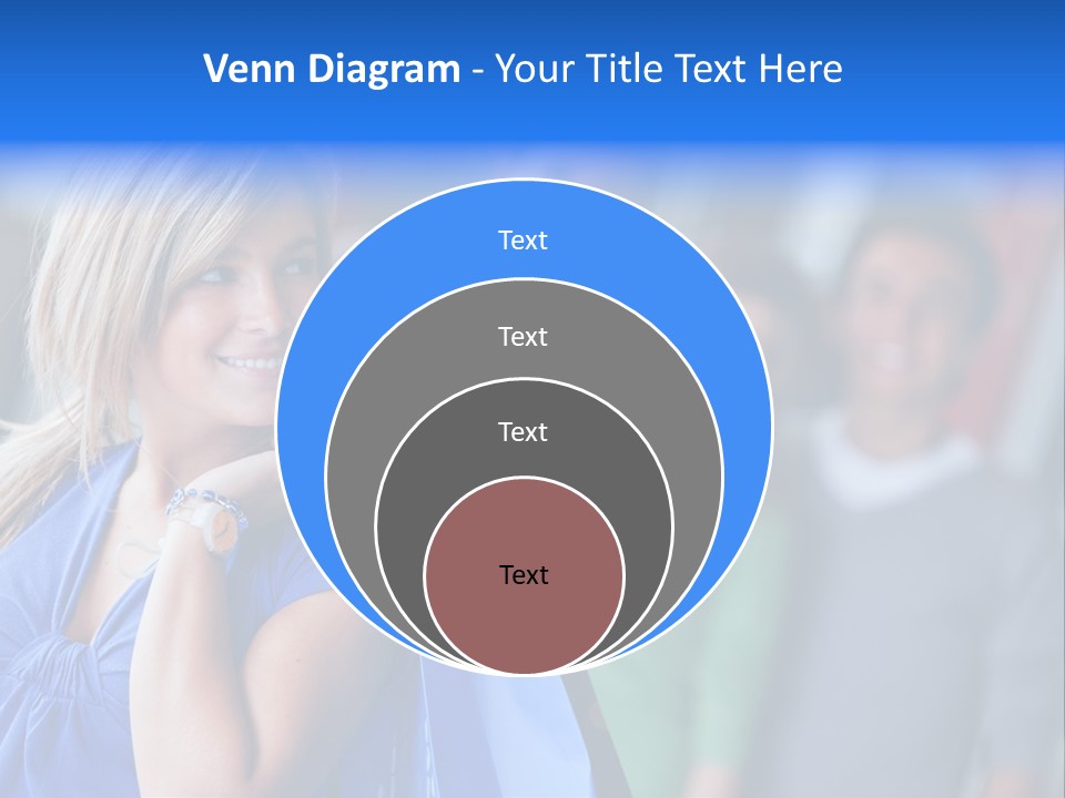 Friends Beautiful Girl PowerPoint Template