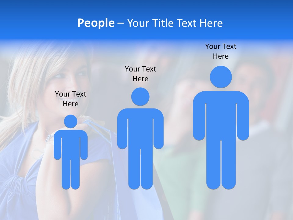 Friends Beautiful Girl PowerPoint Template