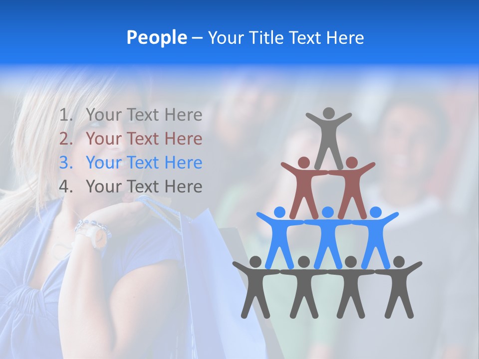 Friends Beautiful Girl PowerPoint Template