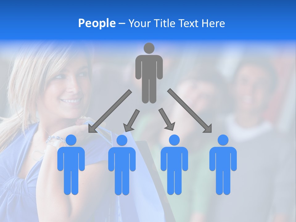 Friends Beautiful Girl PowerPoint Template