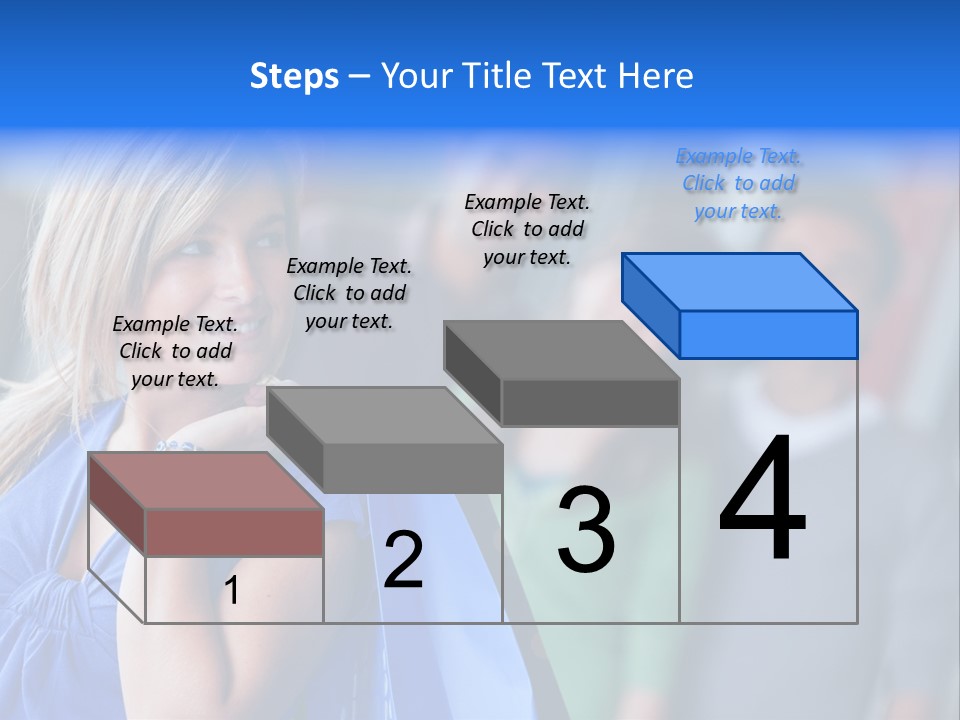 Friends Beautiful Girl PowerPoint Template