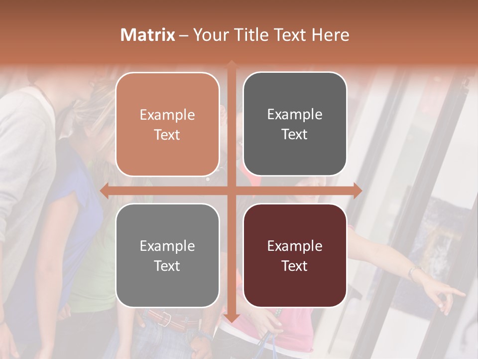 Smile Woman Presents PowerPoint Template