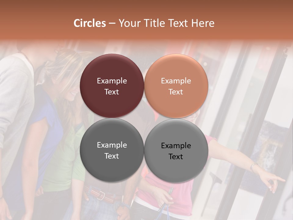 Smile Woman Presents PowerPoint Template