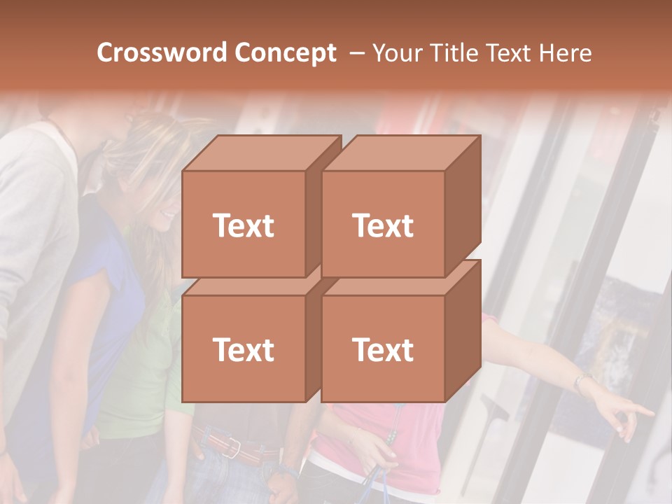 Smile Woman Presents PowerPoint Template