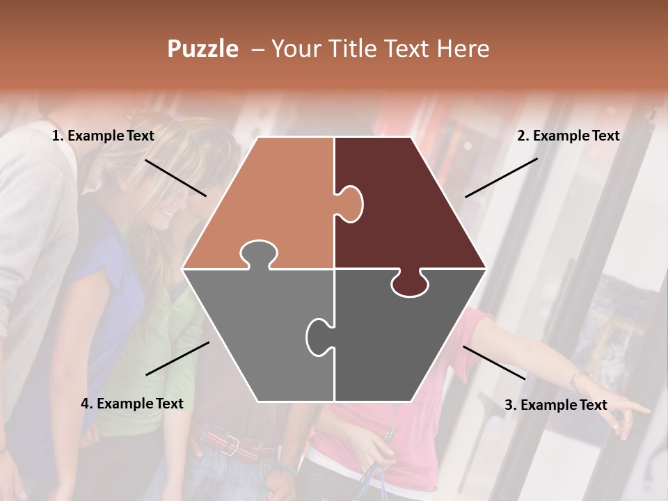 Smile Woman Presents PowerPoint Template