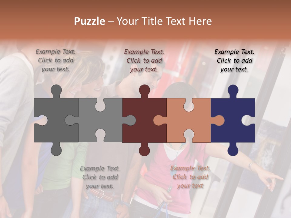 Smile Woman Presents PowerPoint Template