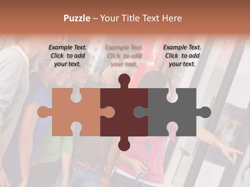 Smile Woman Presents PowerPoint Template