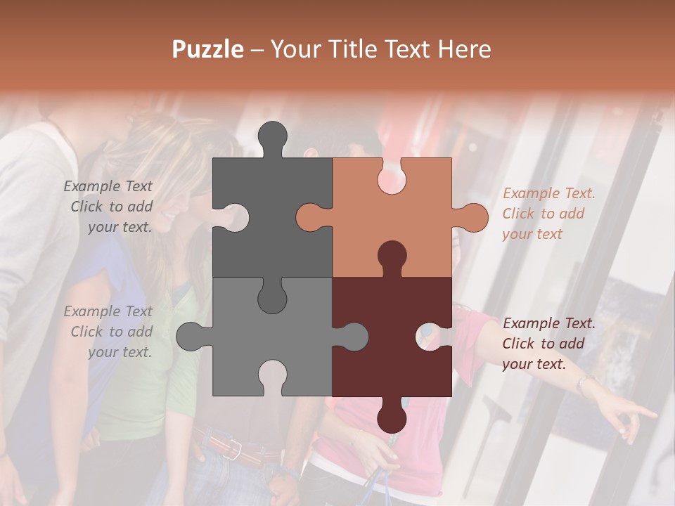 Smile Woman Presents PowerPoint Template