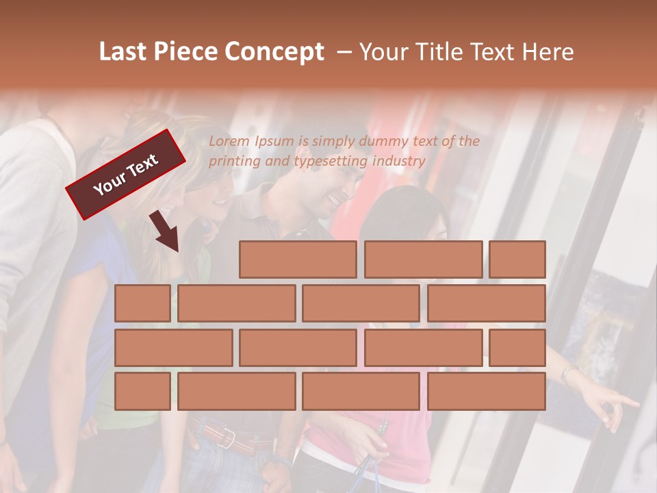 Smile Woman Presents PowerPoint Template